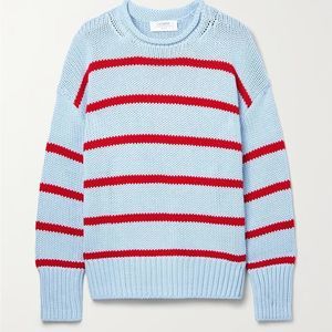 La Ligne Blue and Red Striped Marina Sweater